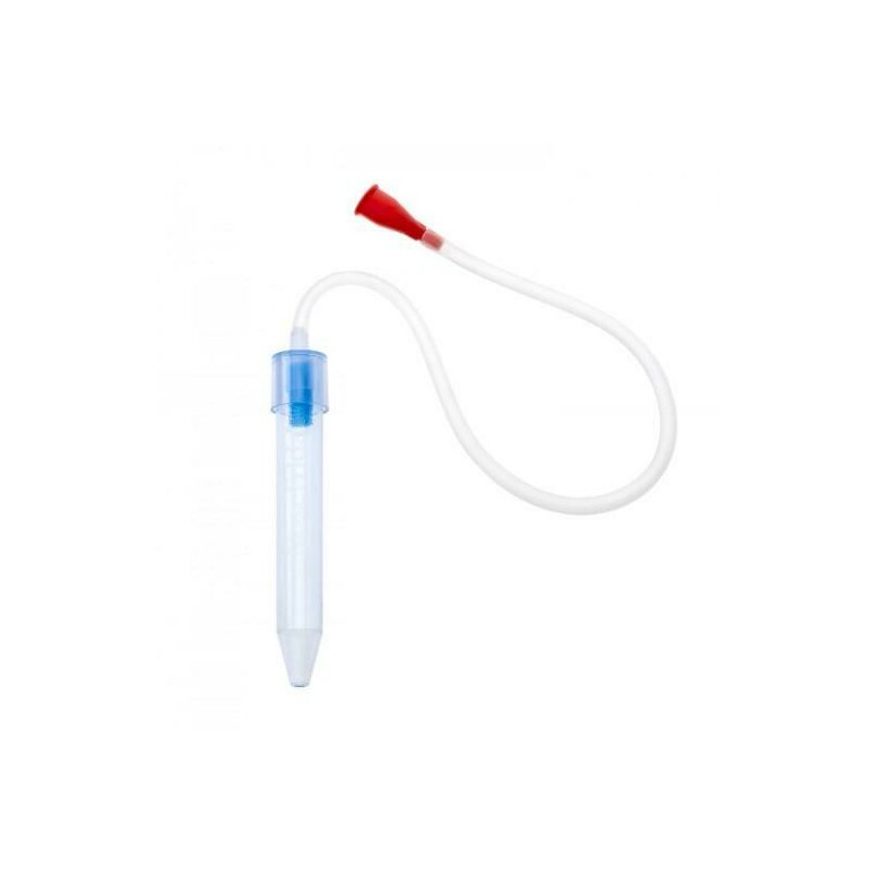 Aspirator nazal pentru bebelusi, Fridababy, NoseFrida, Testat pediatric, Cu filtru anti-bacterian, Fara BPA, 0 luni+, Transparent