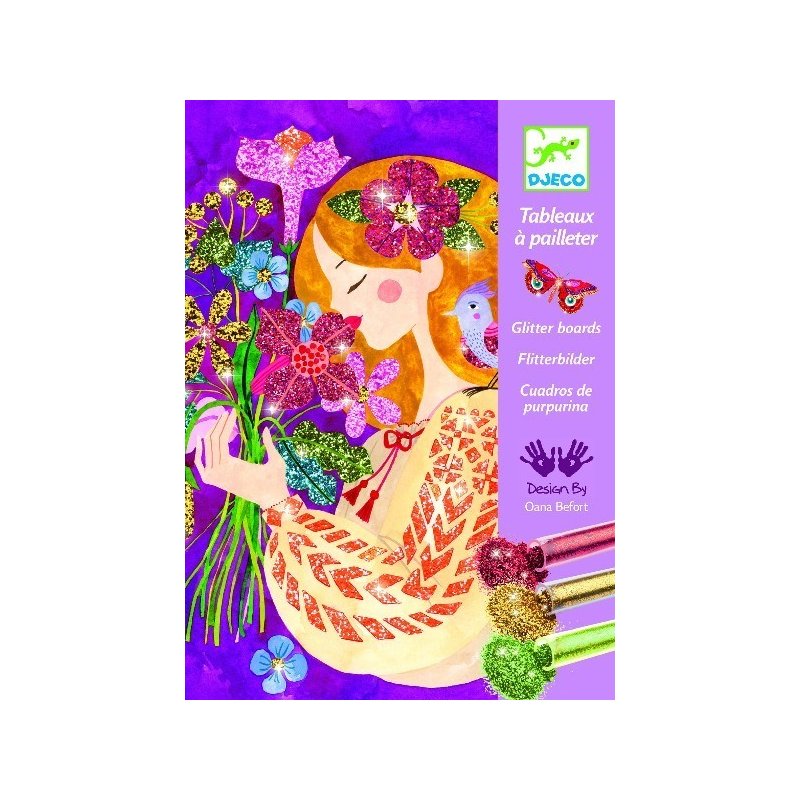 Djeco - Atelier creativ cu sclipici, Parfumul florilor