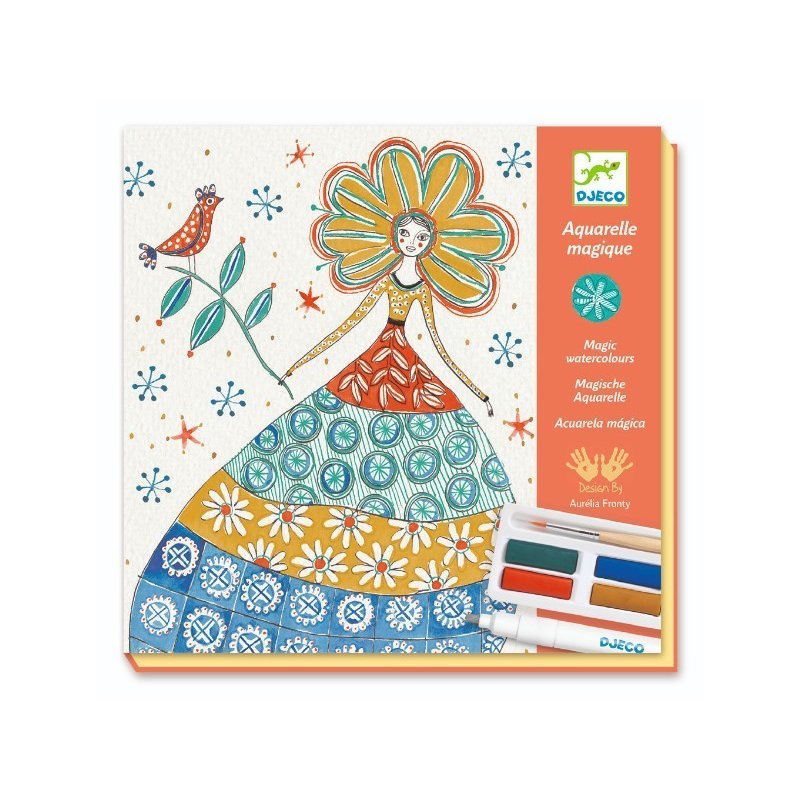 Djeco - atelier creativ de pictura, rochii cu flori
