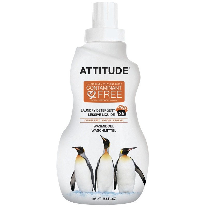 Attitude - Detergent lichid pentru rufe- 35 spalari, Coaja de citrice