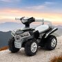 Atv copii, Baby Mix, Pana la 27 kg, Cu sunete si lumini, Cu sezut confortabil, Cu suport jucarii sub scaun, Cu roti rezistente, 12-36 luni, Grey - 4