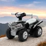 Atv copii, Baby Mix, Pana la 27 kg, Cu sunete si lumini, Cu sezut confortabil, Cu suport jucarii sub scaun, Cu roti rezistente, 12-36 luni, Grey - 4