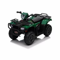 ATV electric copii, Baby Mix, Quad, Pana la 25 kg, Cu 3 viteze, Cu indicator digital al bateriei, Cu sunete si lumini, Sezut confortabil, Cu roti rezistente, 36 luni+, Green