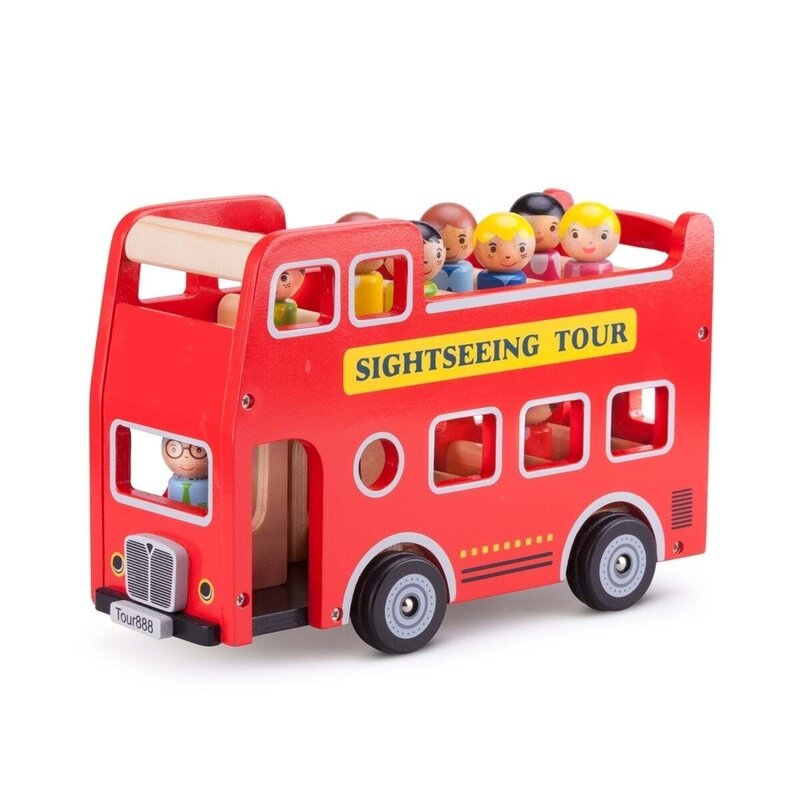New classic toys - autobuz turistic cu 9 figurine