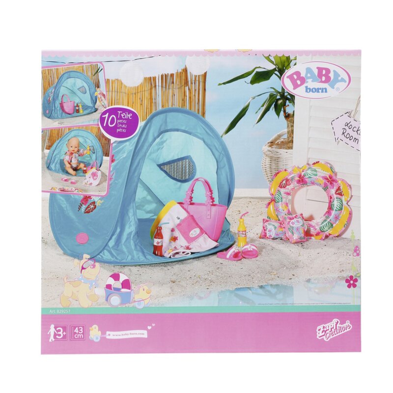 Zapf - set de joaca cort cu accesorii pentru plaja