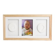 Baby HandPrint - Double Memory Frame Natur