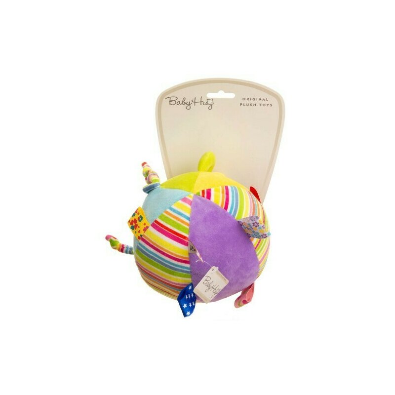 Baby hug - jucarie din plus minge cu clopotel, multicolor