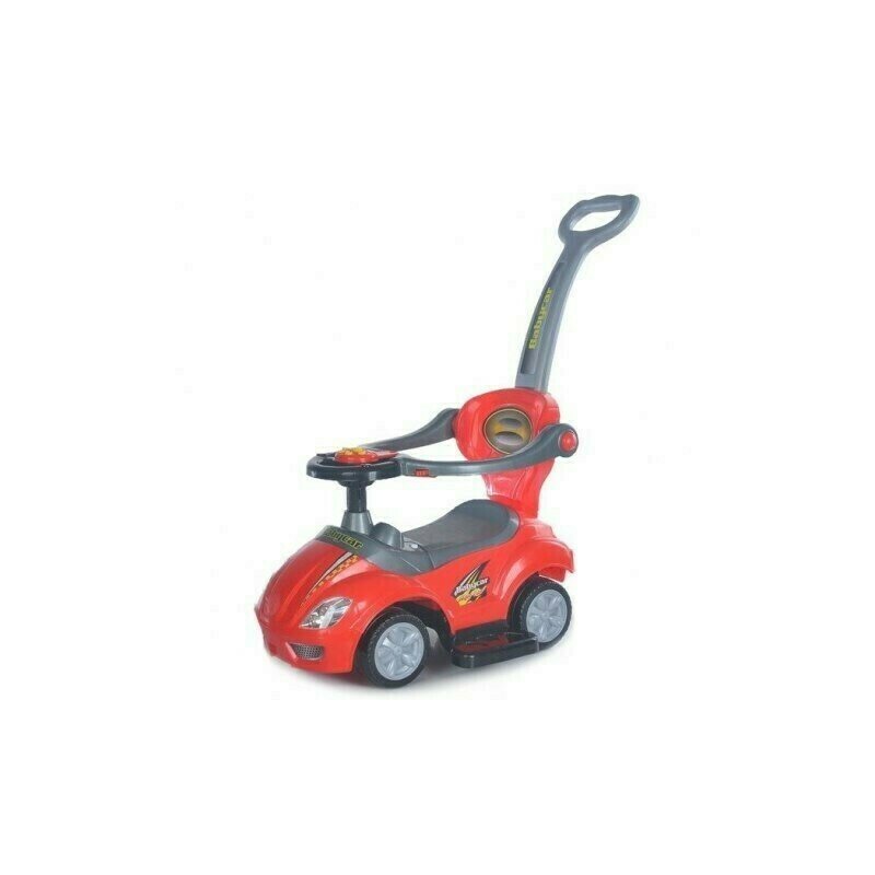 Baby Mix - Vehicul de impins Multifunctional 3 in 1 Ride On, Rosu, Resigilat