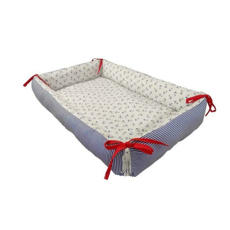 Mykids - Baby Nest 2 in 1 Ancora Blue