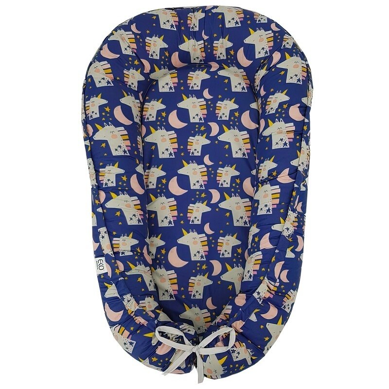 Eko - Baby nest din bumbac, , Navy