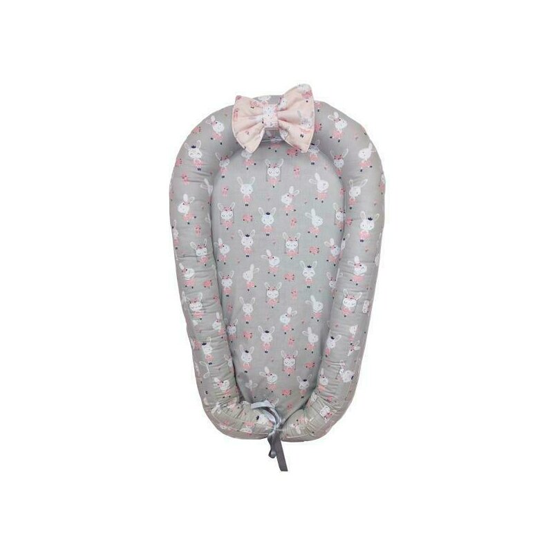 Mykids - baby nest din cocos dancing bunny grey