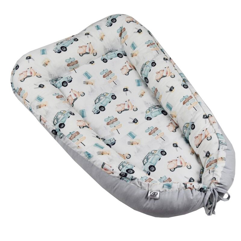 EKO - Suport de dormit Baby Nest Scutere din Bumbac, 90x60 cm