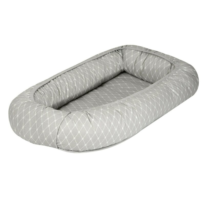 AMY - Baby Nest Glamour 70 x 45 cm Star Grey