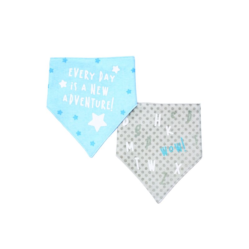 Babyono - set 2 bavete triunghiulare, wow