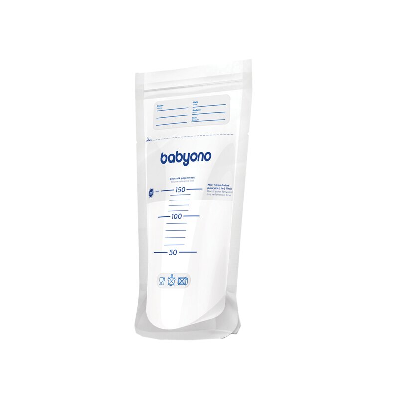 Babyono - set 20 pungi pentru stocarea laptelui