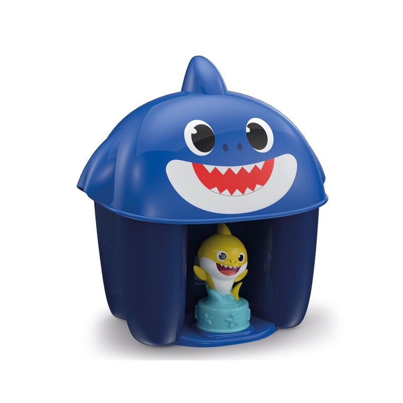 Clementoni - set de constructie clemmy cu figurina, 6 piese baby shark