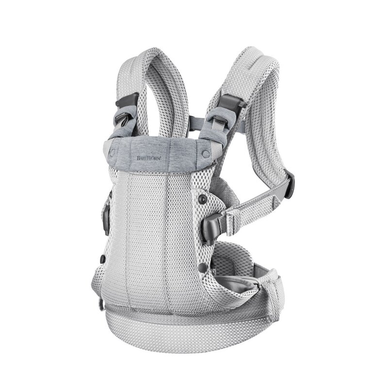 BabyBjorn – Marsupiu ergonomic Harmony 3D Mesh , Protectie cap, Editie Limitata, Gri Articole