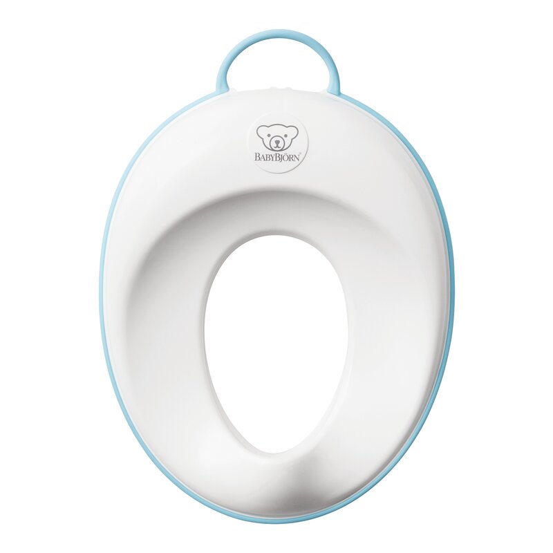 Babybjorn - reductor wc toilet training seat, alb/turcoaz