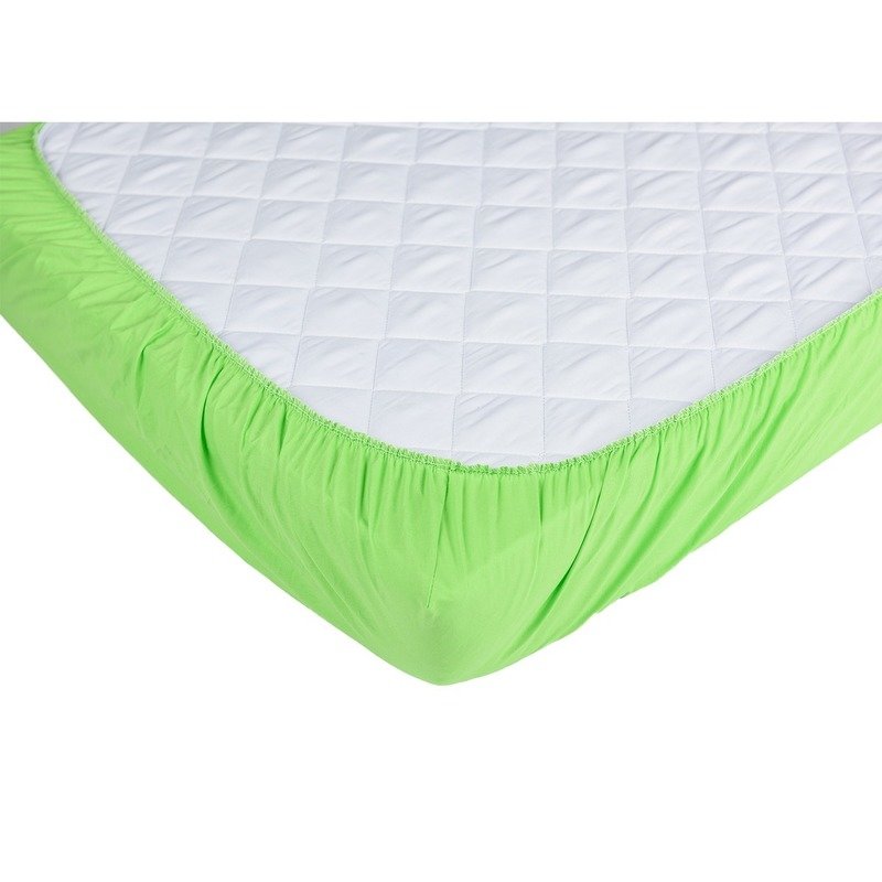 BabyNeeds - Cearceaf cu elastic 120x60 cm, Verde