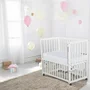 Patut co-sleeper, Qmini, Dalia, Multifunctional, 90x50 cm, Din lemn de pin, Reglabil pe orice treapta de inaltime la patul parintilor, Sistem de ancorare si roti cu frana incluse, Alb - 3