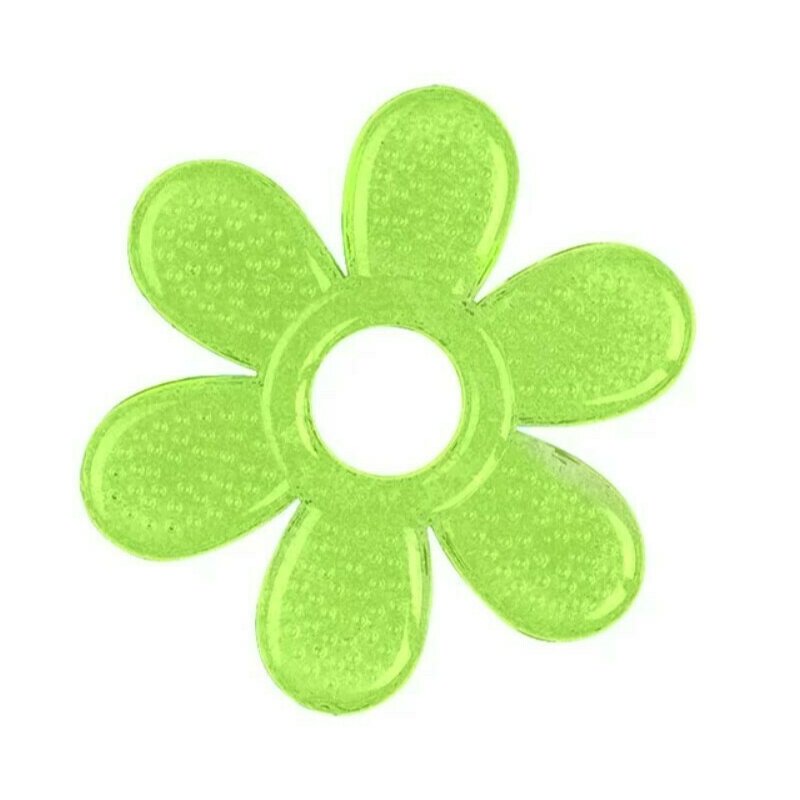 Babyono - jucarie dentitie cu gel, fara bpa, floare verde