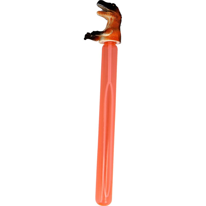 Keycraft - baloane de sapun bagheta dino , 40 cm, portocaliu