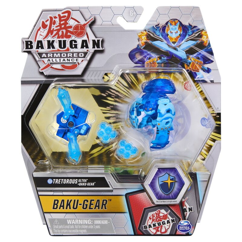 Spin Master - Figurina Tretorous , Bakugan , Bila ultra, Cu echipament Baku-gear, S2