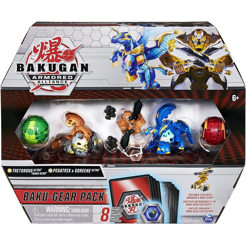 Spin master - bakugan s2 set de lupta ultra tretorous pegatrix goreene cu baku-gear