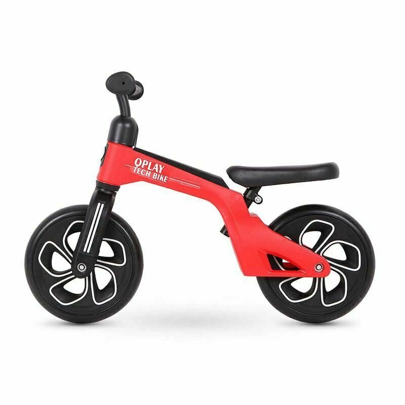 QPlay - Bicicleta fara pedale Balance Bike Tech, 10 , Rosu