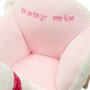 Balansoar, Baby Mix, Swan, Cu roti, Din material moale si placut la atingere, Pana la 30 kg, 61x32x52 cm, 10 luni+, White - 4