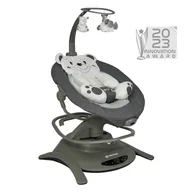 Black Friday - Reduceri Balansoar, Bebe Stars, Swing, 2 in 1, Rotire 360 grade, Electric, Cu 6 moduri de leganare, Cu 5 trepte de viteza, Cu 3 pozitii de inclinare, Cu jucarii, Cu melodii, Pana la 13 kg, Confom cu EN62115, EN12790, Grey Promotie