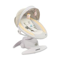 Balansoar, Caretero, Opti, Inclinare in 3 trepte, Cu 3 moduri de balansare, Rotire 360, Control de la distanta, Include plasa de tantari si telecomanda, 0 luni+, Beige