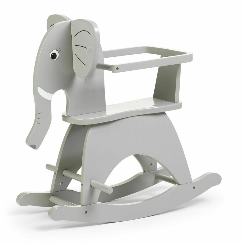 Childhome - balansoar din lemn 65x36x61 cm, elefant