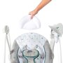 Balansoar electric 2 in 1 bebelusi, Ingenuity, ConvertMe Swing-2-Seat, Nash, 5 trepte balansare, 12 melodii si 4 sunete natura, Vibratii linistitoare, Pliabil pentru calatorii, Husa lavabila, Fara BPA, 0-9 luni, Multicolor - 8