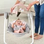 Balansoar electric bebelusi, Ingenuity, Comfort 2 Go, Flora the Unicorn, 2 pozitii inclinare, 12 melodii, Temporizator 30/45/60 min, Centura siguranta 5 puncte, Pliabil pentru calatorii, Fara BPA, 0-9 luni, Roz - 5