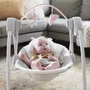 Balansoar electric bebelusi, Ingenuity, Comfort 2 Go, Flora the Unicorn, 2 pozitii inclinare, 12 melodii, Temporizator 30/45/60 min, Centura siguranta 5 puncte, Pliabil pentru calatorii, Fara BPA, 0-9 luni, Roz - 6