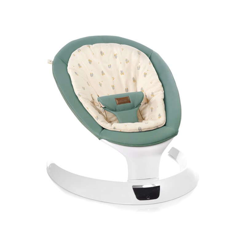 Balansoar electric, Jane, Moon, Cu 5 trepte de viteza, Timer, 12 melodii si 5 sunete ale naturii, Conform cu standardul european EN 12790:2023, Botanic