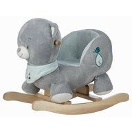 Balansoar, Free2Play, Max the Bear, Cu sa confortabila cu spatar, Din lemn, 18 luni+, Blue