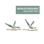 Balansoar, Jane, Kalm, Pliabil, Cu bara de jucarii si spatar reglabil, Cu baza din lemn, Conform cu standardul european de siguranta EN 12790:2023, Desert - 9
