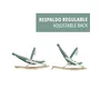 Balansoar, Jane, Kalm, Pliabil, Cu bara de jucarii si spatar reglabil, Cu baza din lemn, Conform cu standardul european de siguranta EN 12790:2023, Desert - 9