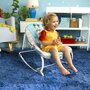 Balansoar multifunctional, Bright Starts, Original Bestie, De la nastere, Greutate suportata 18 kg, Cu vibratii, Arcada de jucarii detasabila, 2 pozitii de inclinare spatar, Transformabil in scaunel, Multicolor - 11