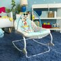Balansoar multifunctional, Bright Starts, Original Bestie, De la nastere, Greutate suportata 18 kg, Cu vibratii, Arcada de jucarii detasabila, 2 pozitii de inclinare spatar, Transformabil in scaunel, Multicolor - 4
