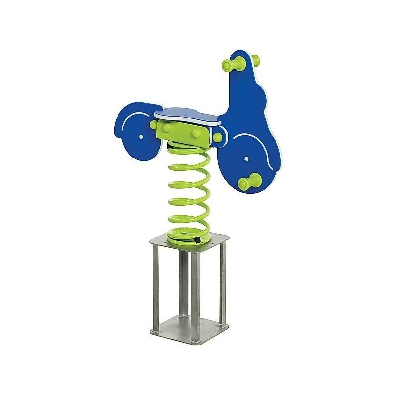 Kbt - kbt - balansoar pe arcuri hdpe scuter cu prindere in beton albastru, verde