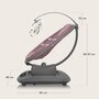 Balansoar si sezlong, Lionelo, Blossom, 5 melodii, 5 moduri de balansare, Cu jucarii, Husa respirabila, 60% bambus, Cu telecomanda, Reglare pozitie scaun pentru somn, Pana la 9 kg, Mov - 24