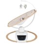 Balansoar si sezlong, Lionelo, Olivia, 2 in 1, Electric, Cu leganare 3D, 5 moduri de balansare in mai multe directii, Cu 13 melodii, Scaun pivotant la 180 grade, Reglabil, Cu arcada jucarii, Bej - 6