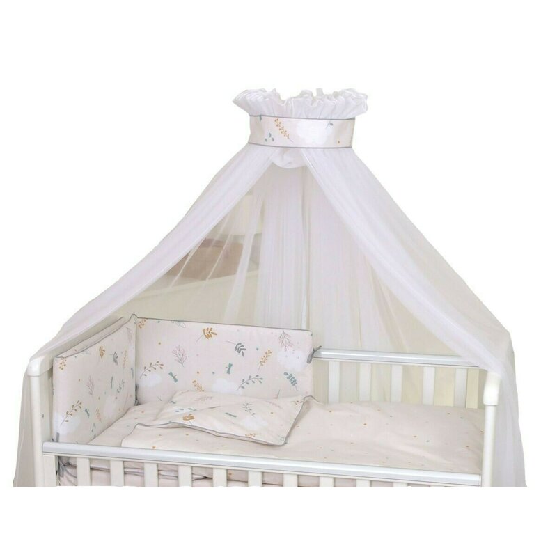 Amy - baldachin airy , din tul, cu suport de prindere inclus, 600x160 cm, bej