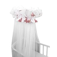 Baldachin, MimiNu, Din tull, Mare, Cu funda din bumbac, Dimensiune 400x170 cm, Materiale certificate Oeko Tex Standard 100, Betty