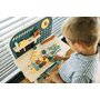 Banc de lucru, Free2Play, My first wooden Work Bench, Cu diverse unelte si accesorii, Pliabil, 55 x 28,5 x 85 cm, 36 luni+, Multicolor - 9