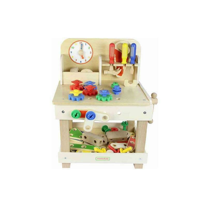 Masterkidz - banc de lucru tamplarie de jucarie, din lemn, +3 ani, , pentru gradinite
