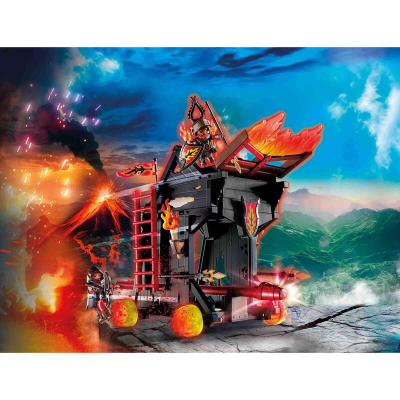 Playmobil - set de constructie banditi burnham si berbec de foc novelmore